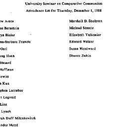 Minutes, 1988-12-01. Commun...