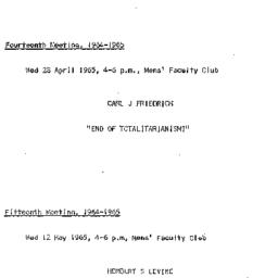 Announcements, 1965-04-28. ...