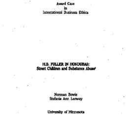 Background paper, Ethics in...