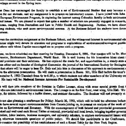 Announcements, 1992-10-26. ...