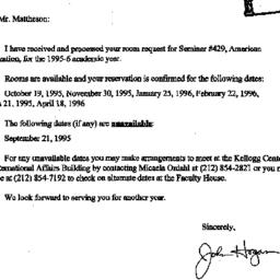 Correspondence, 1996-07-28....