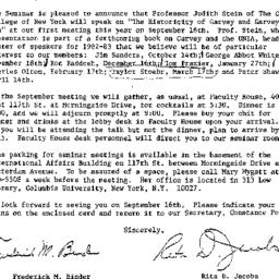 Announcements, 1982-09-03. ...