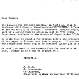 Announcements, 1973-03-06. ...