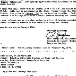 Announcements, 1976-01-05. ...