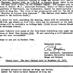Announcements, 1979-10-09. ...