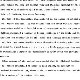 Announcements, 1965-05-10. ...