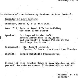Announcements, 1983-02-15. ...