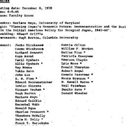Minutes, 1978-12-08. Modern...