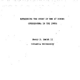 Speaker's paper, 1990-0...