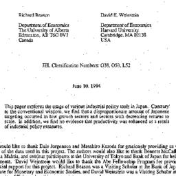 Speaker's paper, 1993-1...