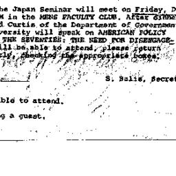 Announcements, 1969-12-12. ...