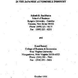 Speaker's paper, 1996-1...
