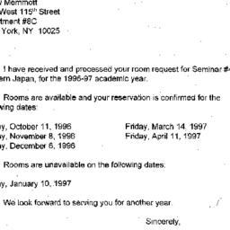 Correspondence, 1996-09-24....