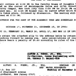 Announcements, 1990-12-19. ...