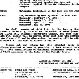 Announcements, 1993-01-20. ...