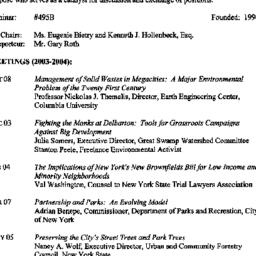 Schedules, Legal, Economic,...