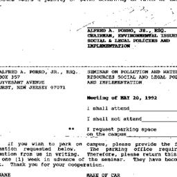 Announcements, 1992-05-20. ...