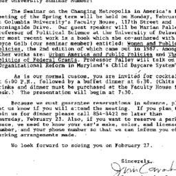 Announcements, 1989-02-10. ...