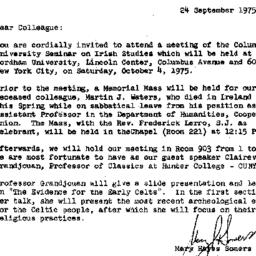 Announcements, 1975-09-24. ...