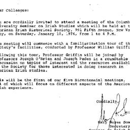 Announcements, 1976-01-05. ...