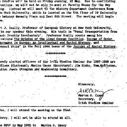 Announcements, 1987-05-04. ...