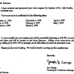 Correspondence, 1999-07-15....