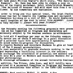 Announcements, 1986-03-11. ...