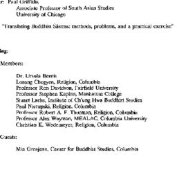 Minutes, 1993-02-18. Buddhi...