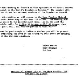 Announcements, 1966-01-26. ...