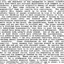 Minutes, 1991-11-07. Homose...