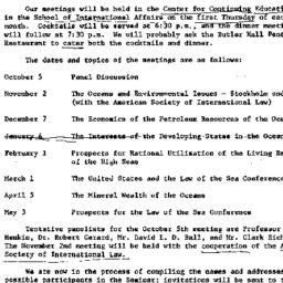 Announcements, 1973-06-27. ...