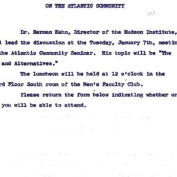 Announcements, 1963-12-17. ...