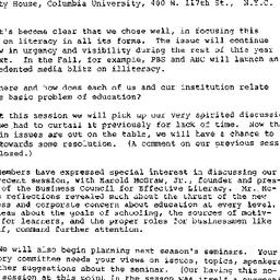 Announcements, 1986-04-22. ...