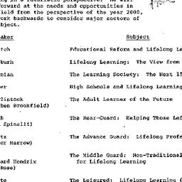 Schedules, Innovation in Ed...