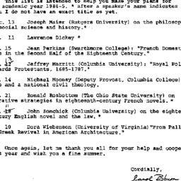 Announcements, 1984-05-20. ...