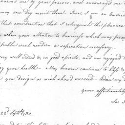 Document, 1780 September 22