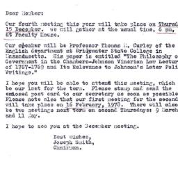 Announcements, 1977-12-04. ...