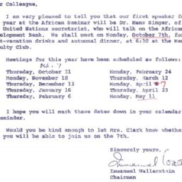 Announcements, 1963-09-25. ...