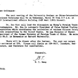 Announcements, 1983-03-30. ...
