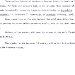 Announcements, 1961-11-27. ...