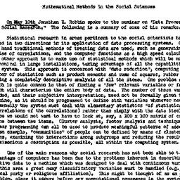 Minutes, 1961-05-10. Mathem...