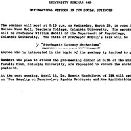 Announcements, 1961-03-17. ...