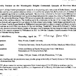 Announcements, 1997-04-24. ...