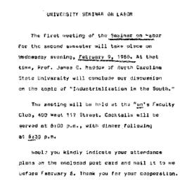 Announcements, 1966-02-09. ...