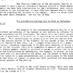 Announcements, 1961-10-18. ...