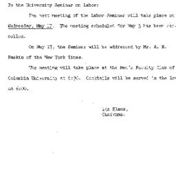 Announcements, 1961-04-12. ...