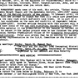 Announcements, 1977-02-28. ...