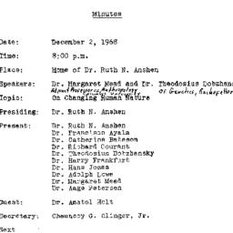 Minutes, 1968-12-02. The Na...