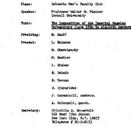 Minutes, 1969-05-09. Slavic...
