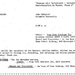 Announcements, 1976-11-19. ...